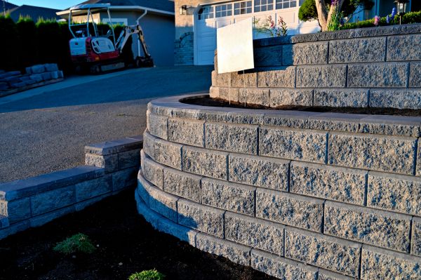 Stone Retaining Wall Repair in Strongsville