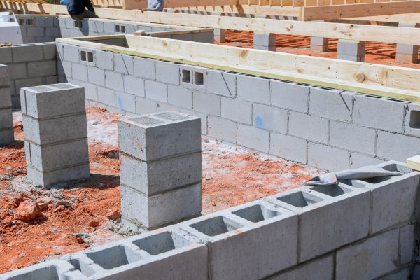 Cement Block Installation in Strongsville