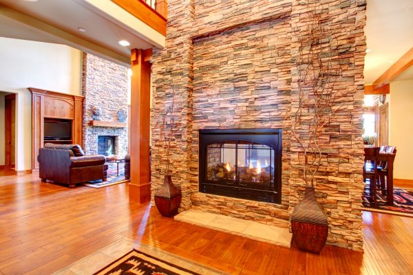 Stone Hearth Installation in Strongsville