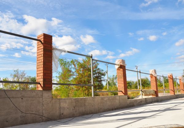 Brick Pillar Installation in Strongsville