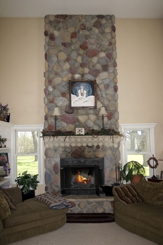 Brick Fireplace Setup